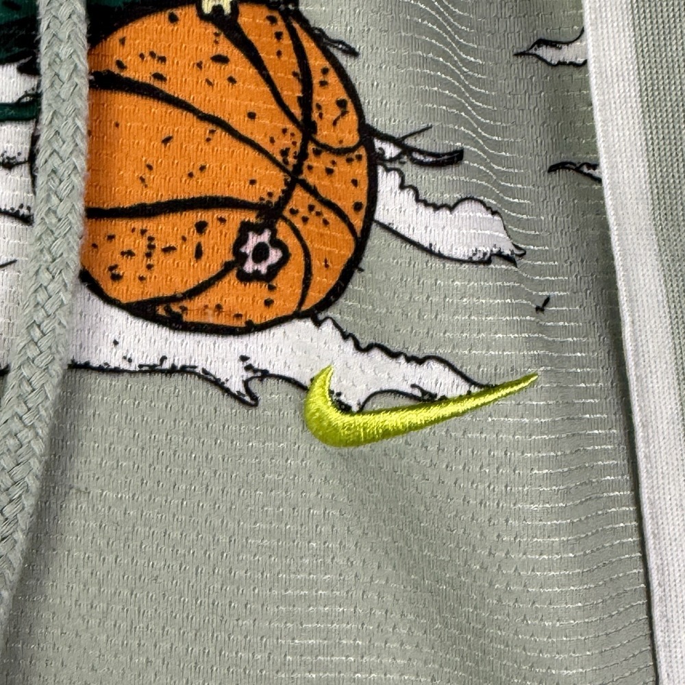 Nike DNA Floral Basketball Shorts Gray Green Dri-Fit Game DM8780 321 Men's Small - Picture 3 of 8